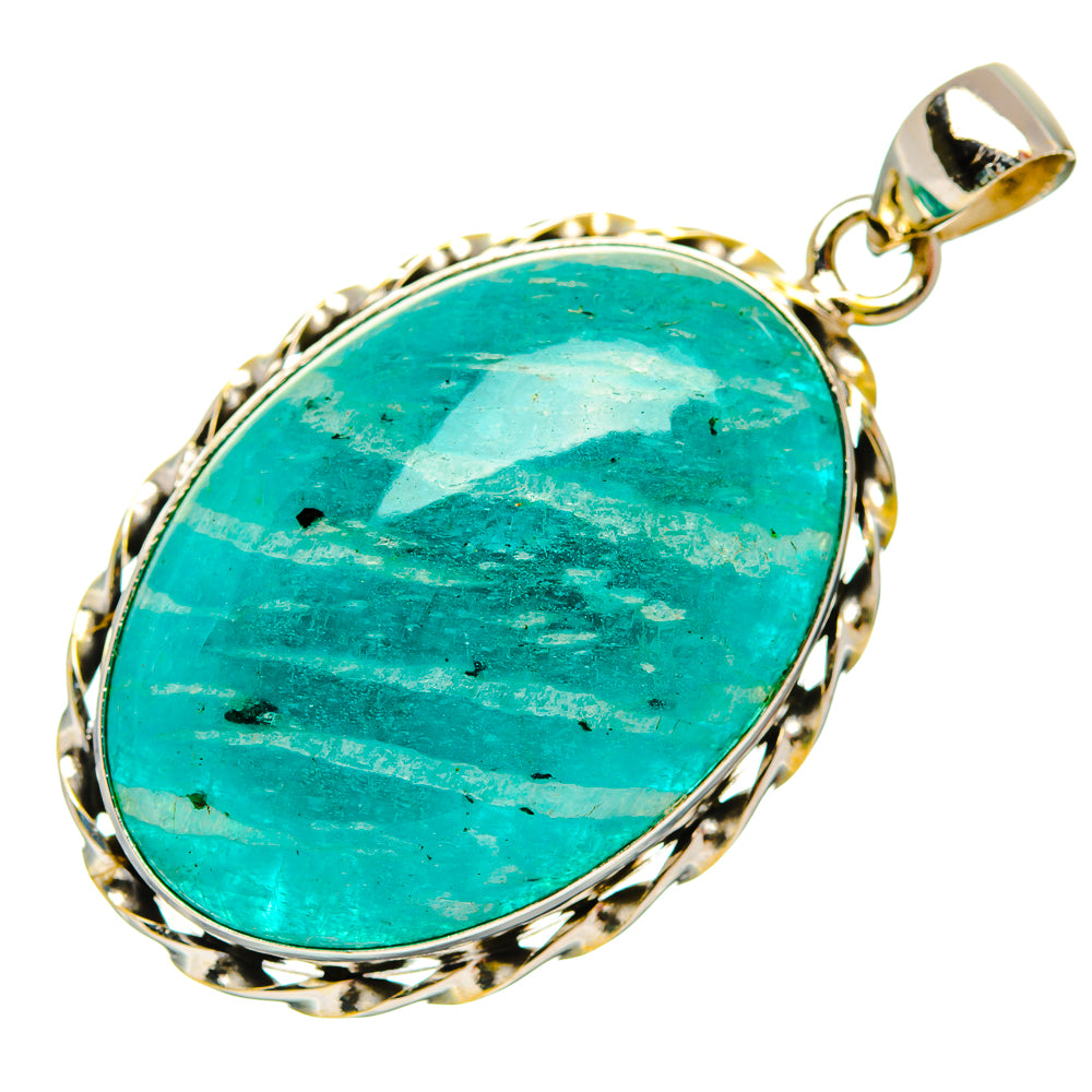 Amazonite Pendants handcrafted by Ana Silver Co - PD32469 - Photo 2
