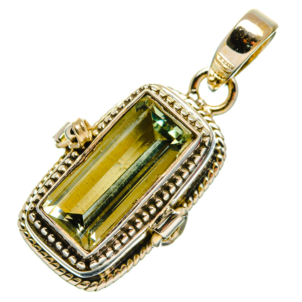 Green Amethyst Pendants handcrafted by Ana Silver Co - PD32542 - Photo 2