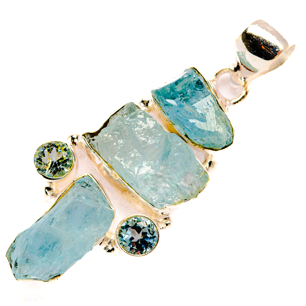 Aquamarine Pendants handcrafted by Ana Silver Co - PD32580 - Photo 2