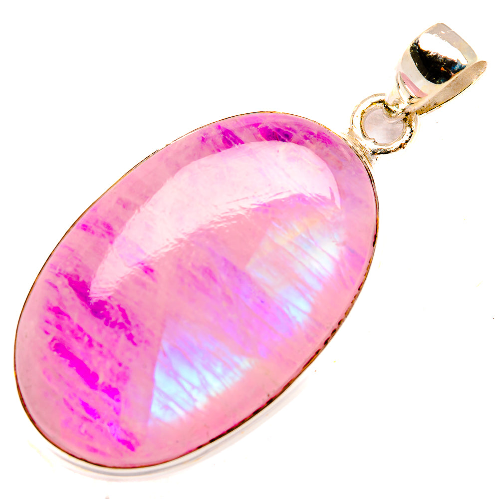 Pink Moonstone Pendants handcrafted by Ana Silver Co - PD32610 - Photo 2
