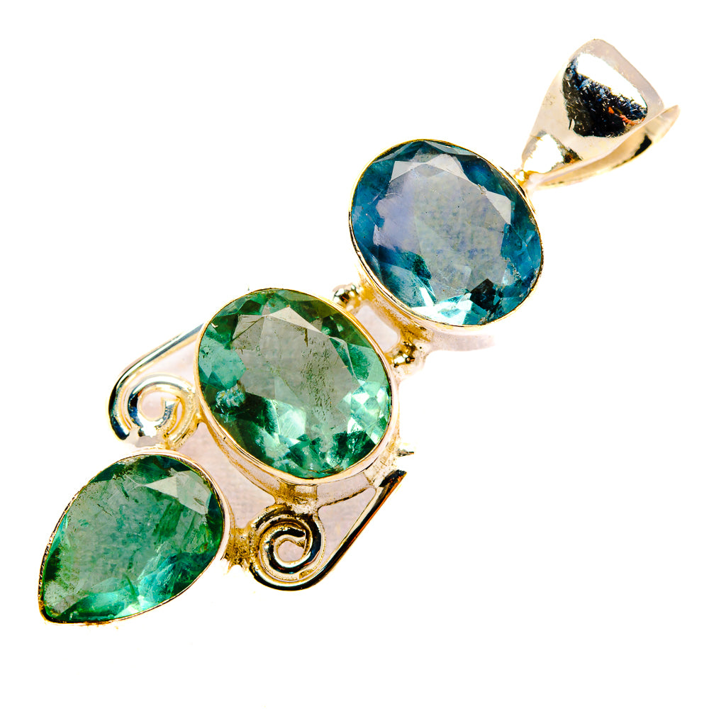 Green Fluorite Pendants handcrafted by Ana Silver Co - PD32613 - Photo 2
