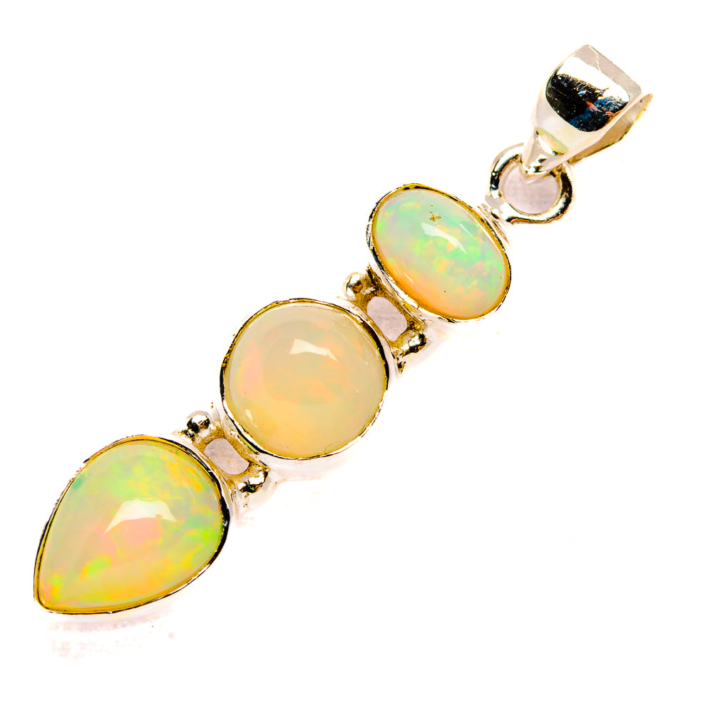 Ethiopian Opal Pendants handcrafted by Ana Silver Co - PD32616 - Photo 2