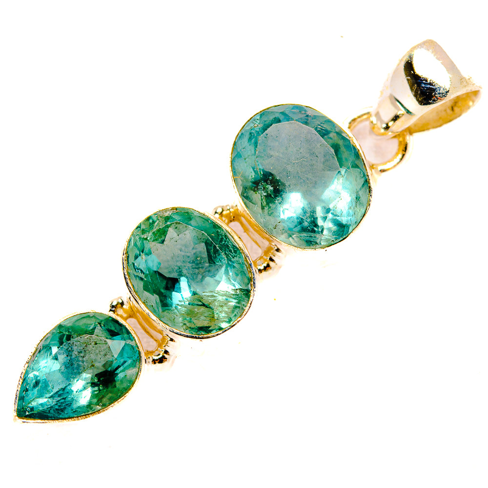 Green Fluorite Pendants handcrafted by Ana Silver Co - PD32626 - Photo 2