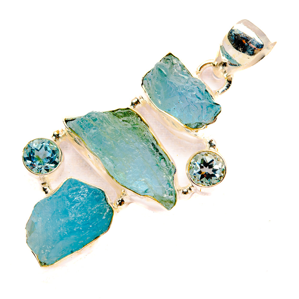 Aquamarine Pendants handcrafted by Ana Silver Co - PD32630 - Photo 2
