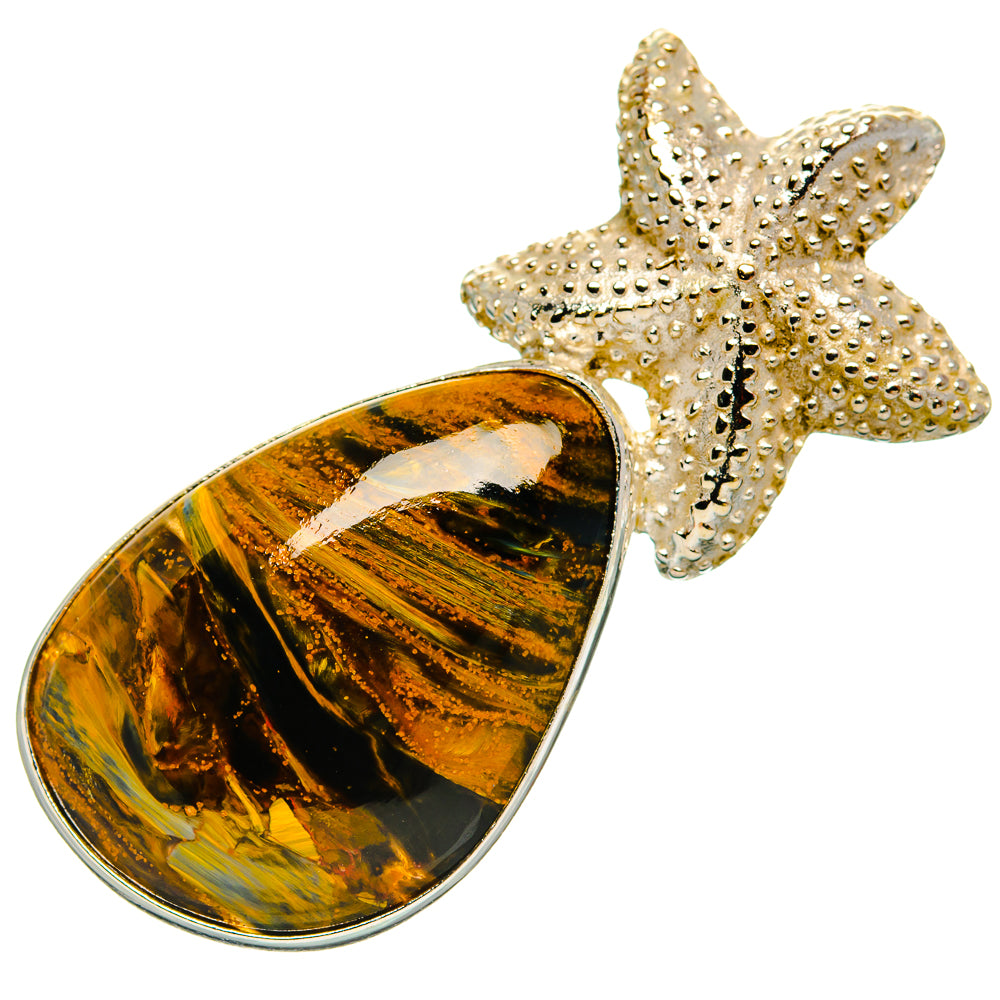 Golden Pietersite Pendants handcrafted by Ana Silver Co - PD32650 - Photo 2