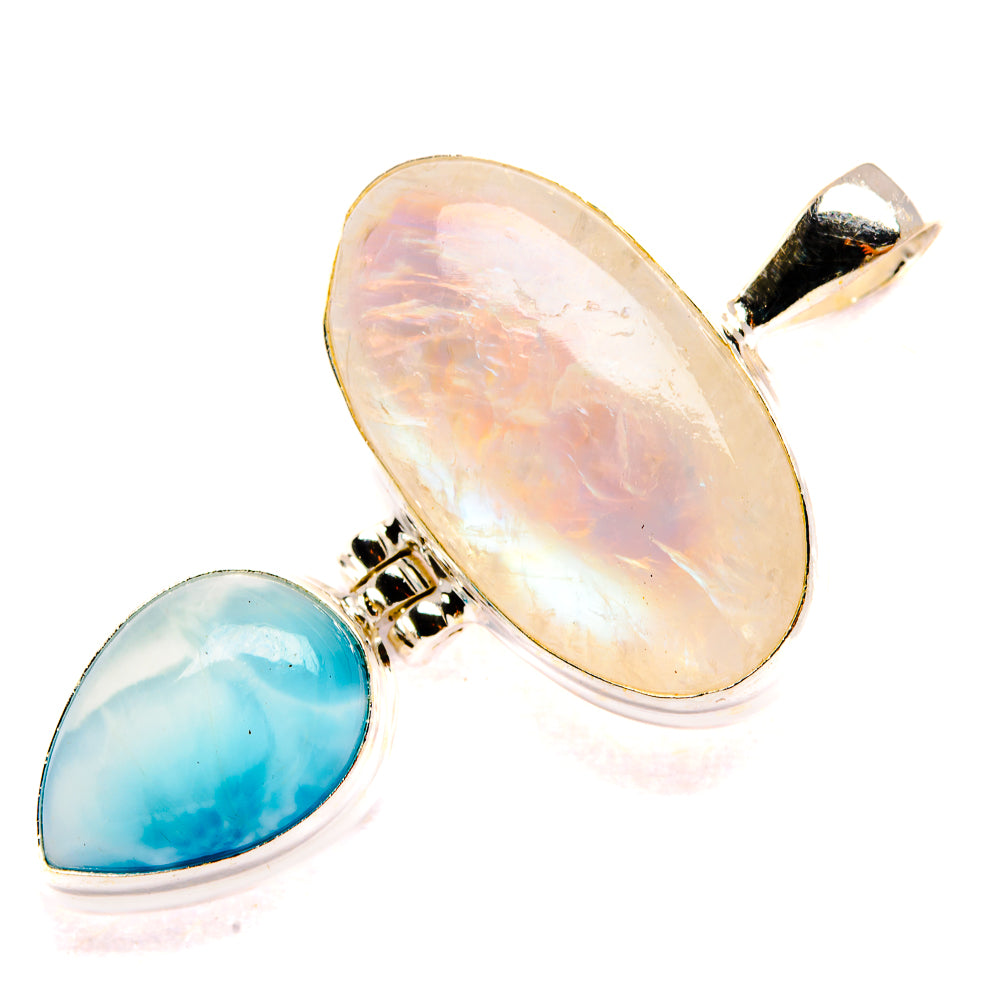 Rainbow Moonstone Pendants handcrafted by Ana Silver Co - PD32710 - Photo 2