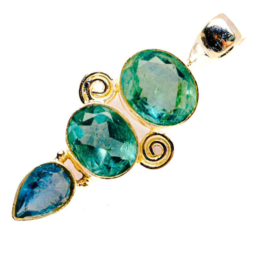 Green Fluorite Pendants handcrafted by Ana Silver Co - PD32718 - Photo 2