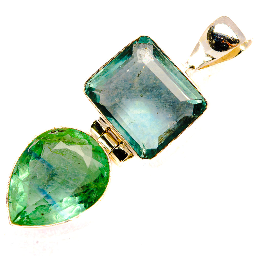 Green Fluorite Pendants handcrafted by Ana Silver Co - PD32720 - Photo 2