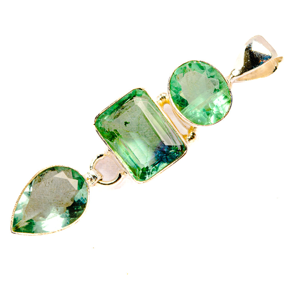 Green Fluorite Pendants handcrafted by Ana Silver Co - PD32743 - Photo 2