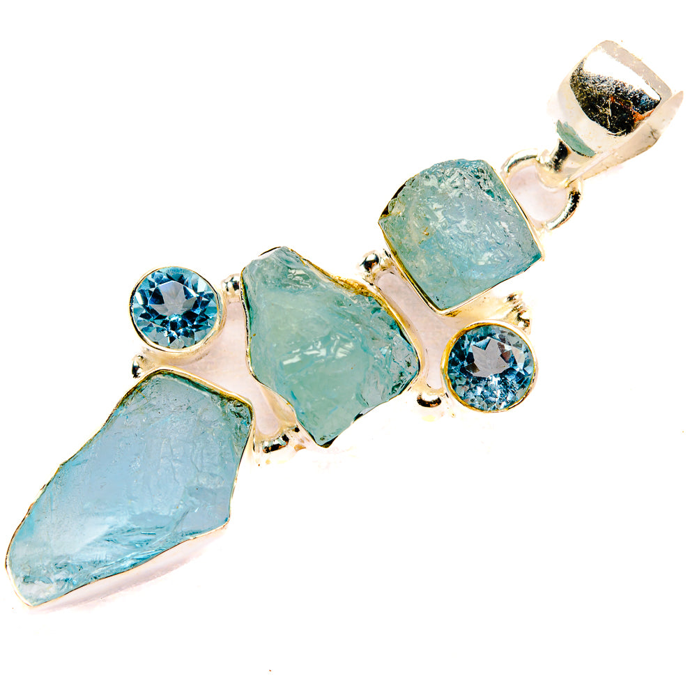 Aquamarine Pendants handcrafted by Ana Silver Co - PD32747 - Photo 2