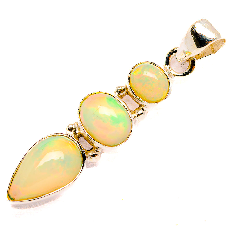 Ethiopian Opal Pendants handcrafted by Ana Silver Co - PD32783 - Photo 2
