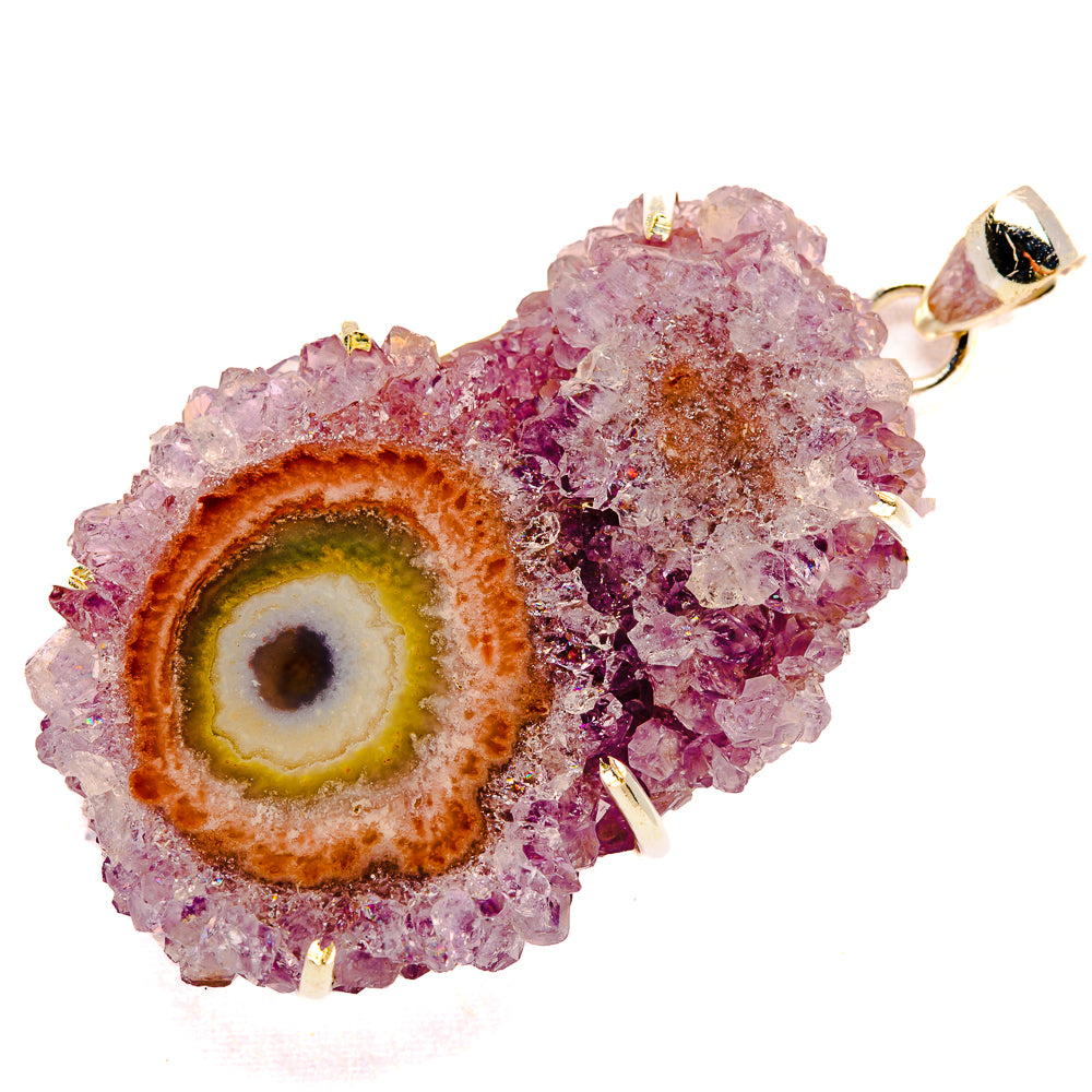 Amethyst Stalactite Pendants handcrafted by Ana Silver Co - PD32801 - Photo 2