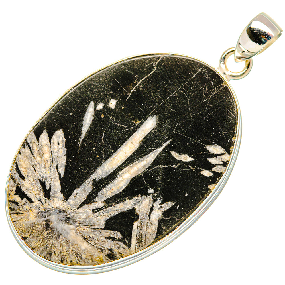 Chrysanthemum Stone Pendants handcrafted by Ana Silver Co - PD32818 - Photo 2