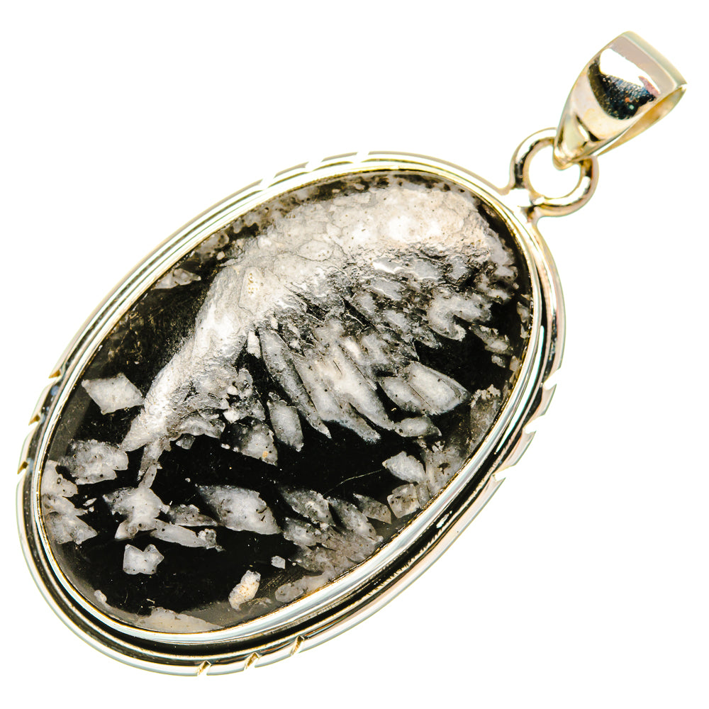 Chrysanthemum Stone Pendants handcrafted by Ana Silver Co - PD32835 - Photo 2