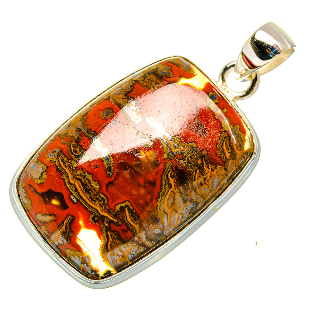 Moroccan Agate Pendants handcrafted by Ana Silver Co - PD32853 - Photo 2