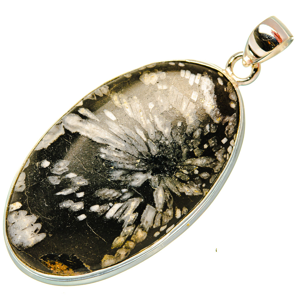 Chrysanthemum Stone Pendants handcrafted by Ana Silver Co - PD32896 - Photo 2