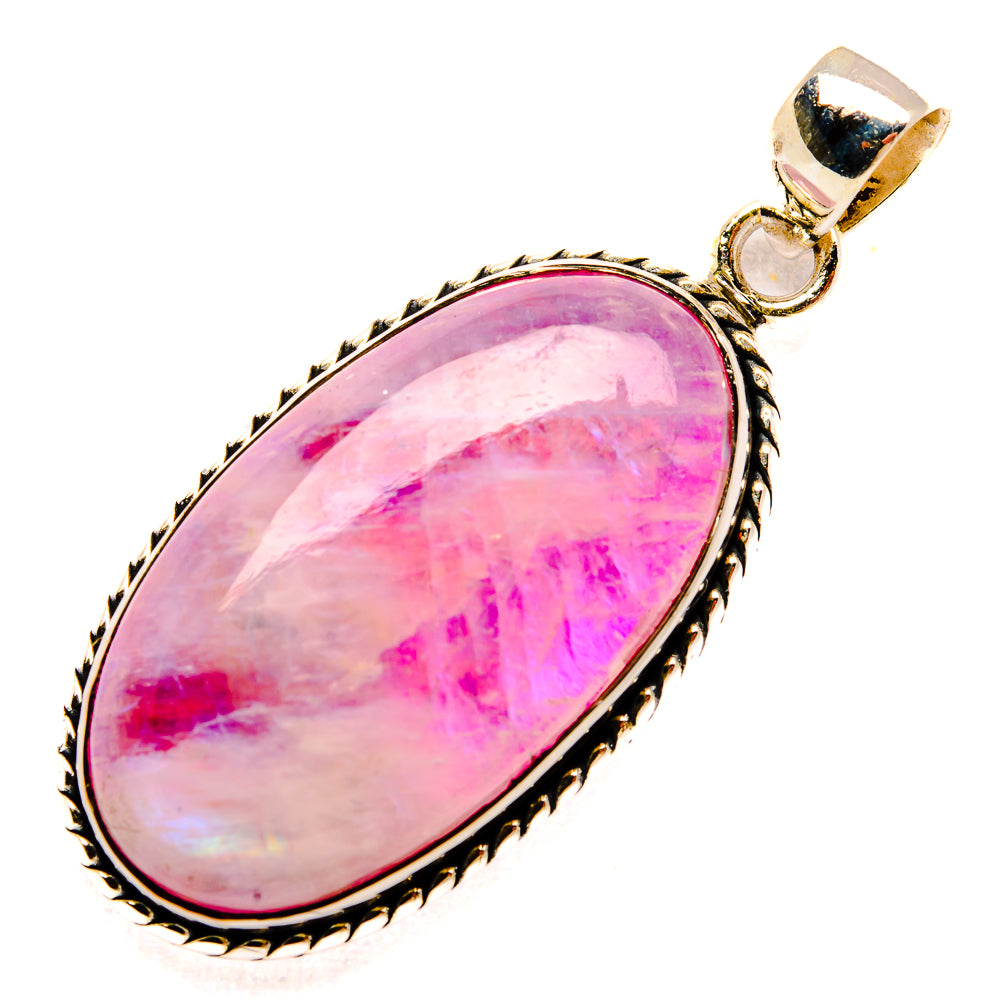 Pink Moonstone Pendants handcrafted by Ana Silver Co - PD32941 - Photo 2