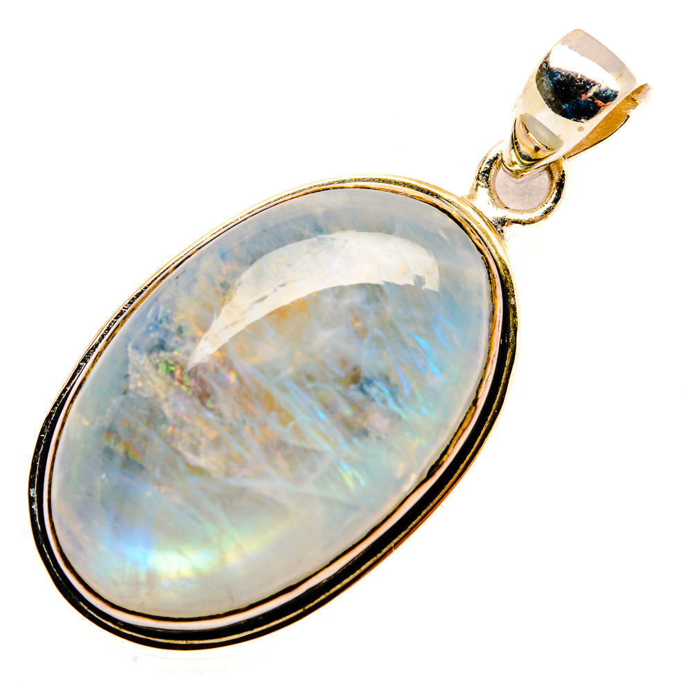 Rainbow Moonstone Pendants handcrafted by Ana Silver Co - PD32944 - Photo 2