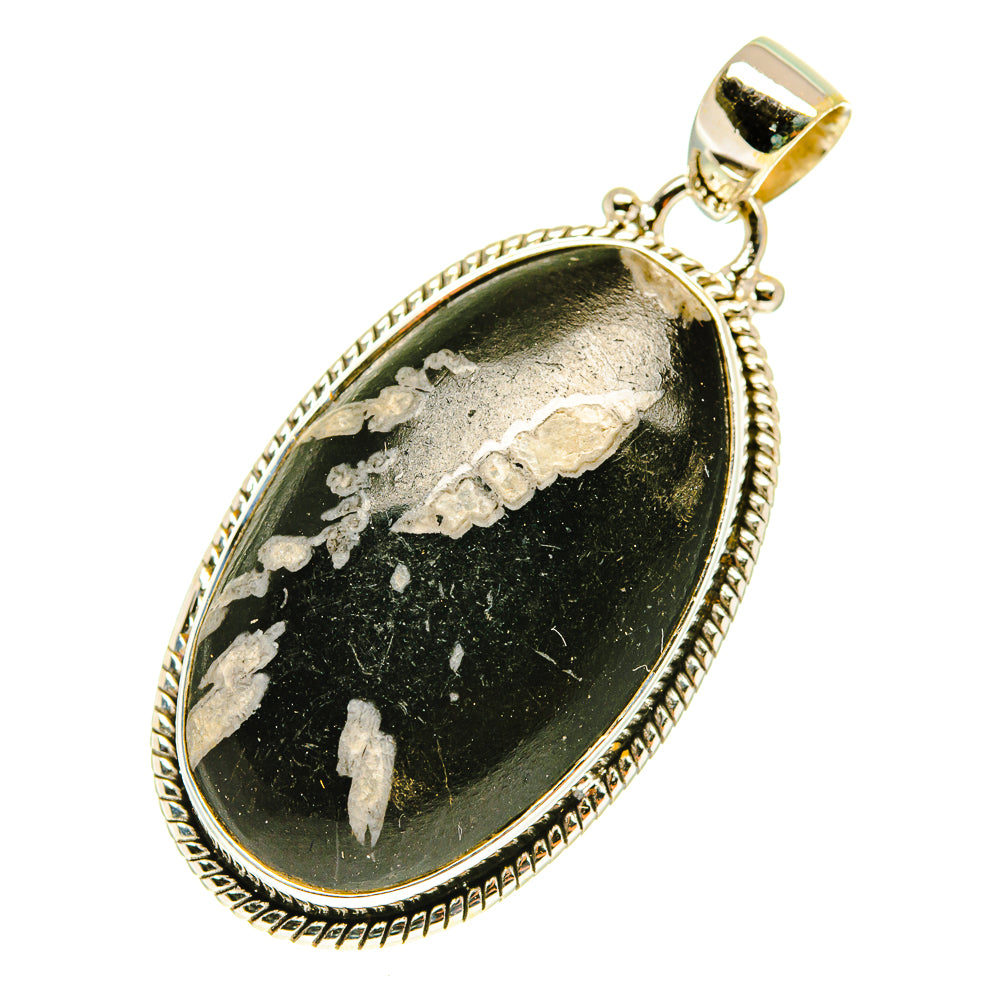 Chrysanthemum Stone Pendants handcrafted by Ana Silver Co - PD3296