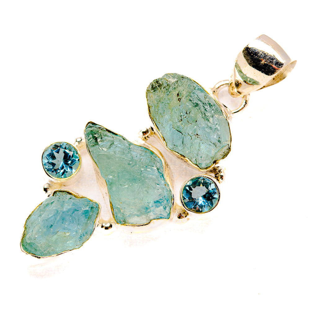 Aquamarine Pendants handcrafted by Ana Silver Co - PD32960 - Photo 2