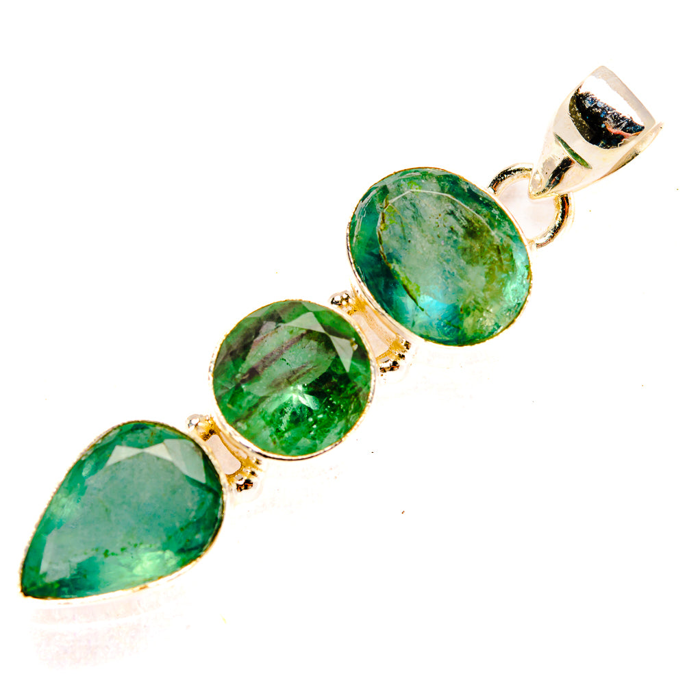 Green Fluorite Pendants handcrafted by Ana Silver Co - PD32996 - Photo 2