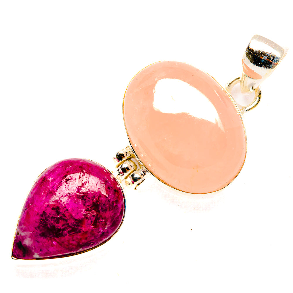 Rose Quartz Pendants handcrafted by Ana Silver Co - PD32997 - Photo 2