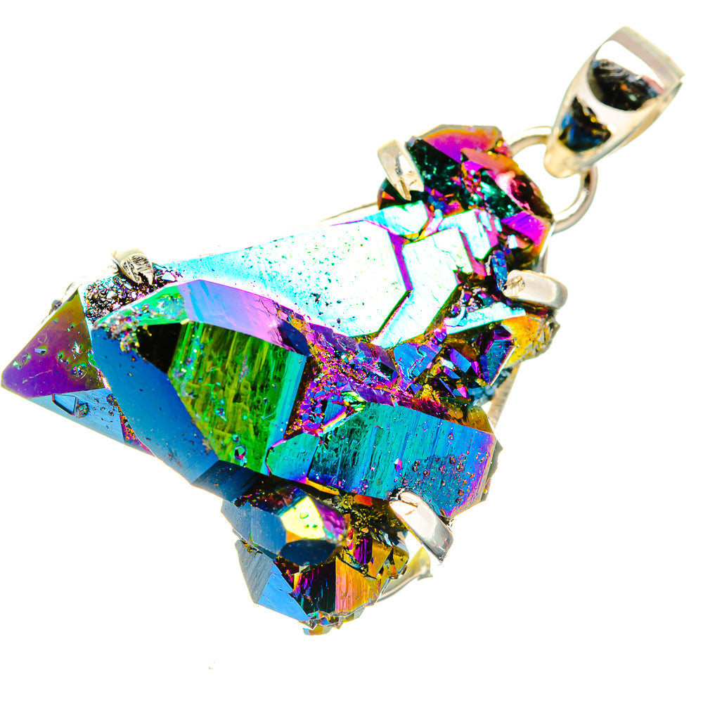 Titanium Sunshine Druzy Pendants handcrafted by Ana Silver Co - PD33016 - Photo 2