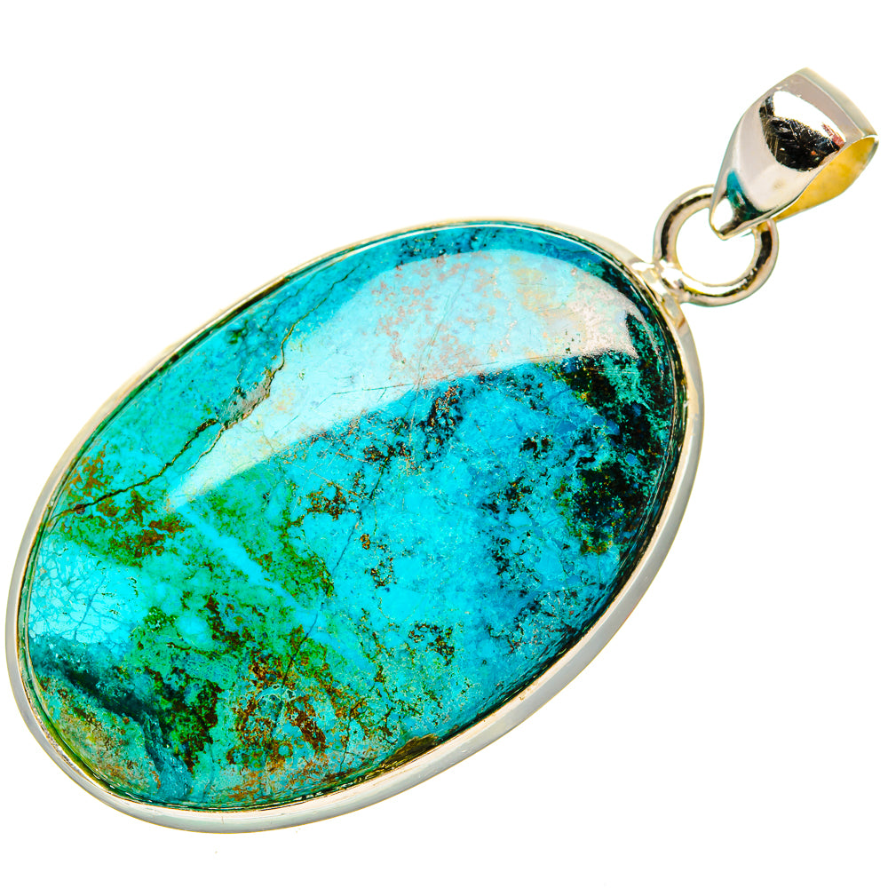 Chrysocolla Pendants handcrafted by Ana Silver Co - PD33035 - Photo 2
