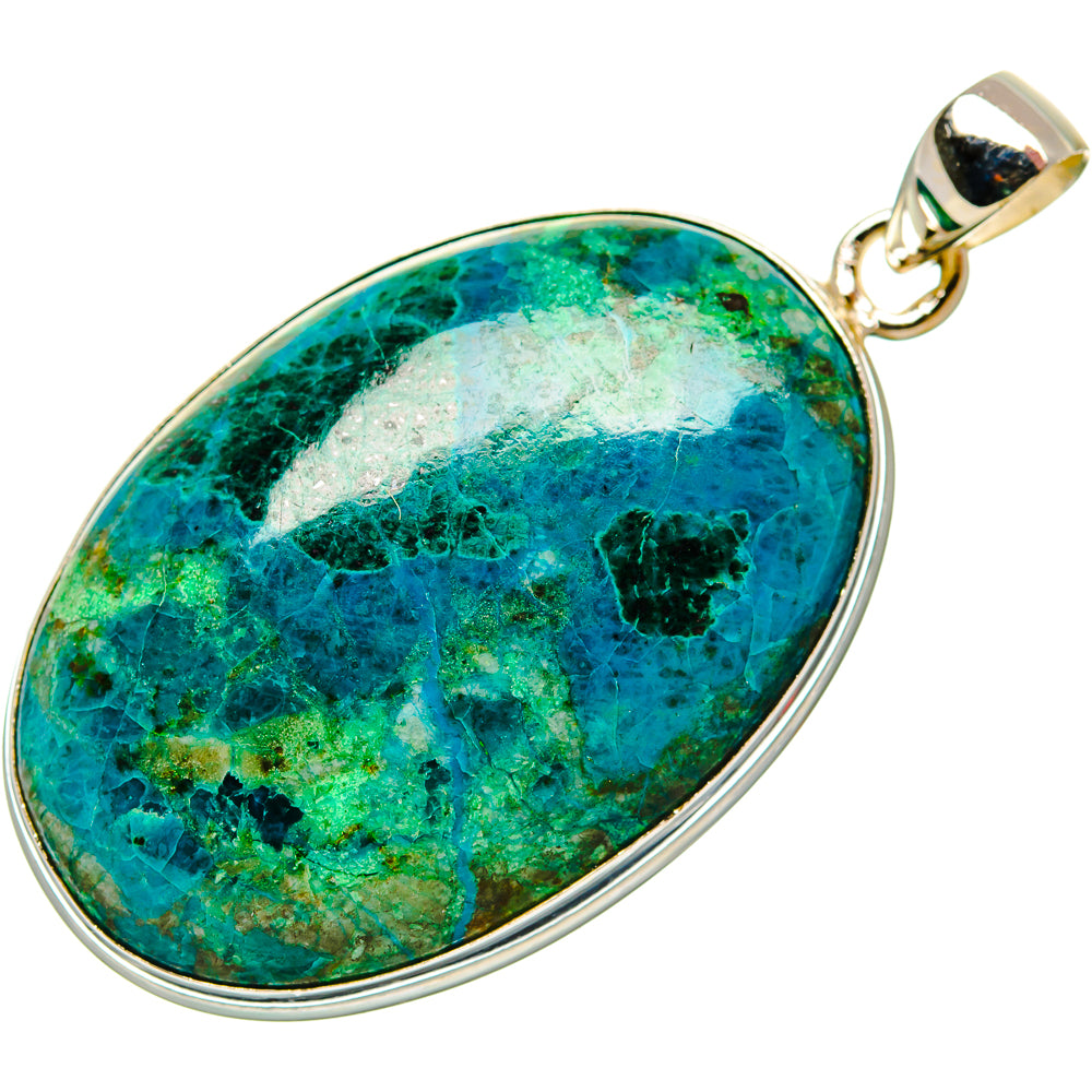 Chrysocolla Pendants handcrafted by Ana Silver Co - PD33036 - Photo 2