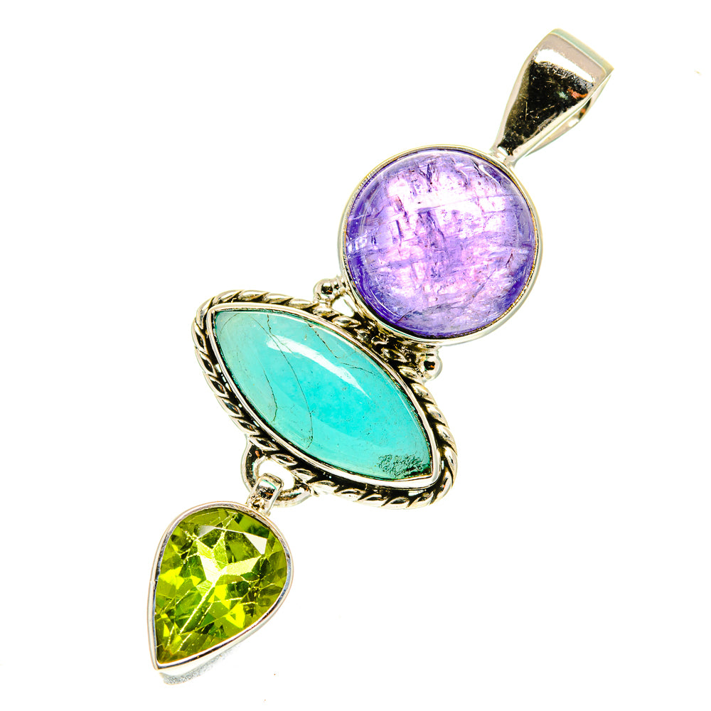 Peruvian Opal Pendants handcrafted by Ana Silver Co - PD3309