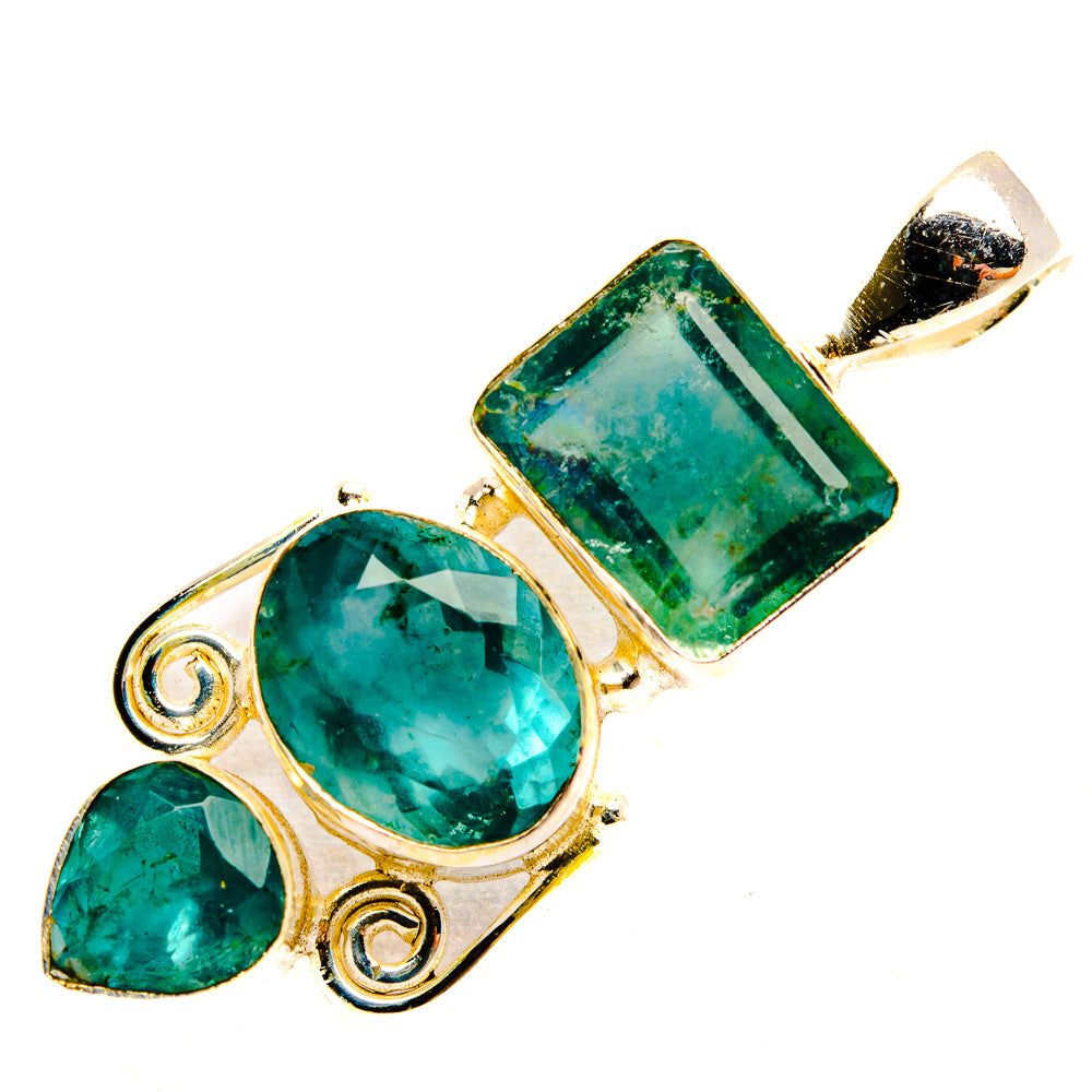 Green Fluorite Pendants handcrafted by Ana Silver Co - PD33162 - Photo 2