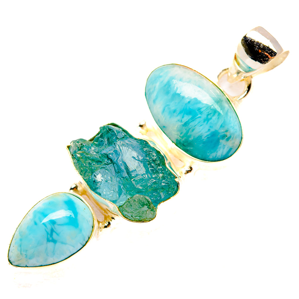 Larimar Pendants handcrafted by Ana Silver Co - PD33168 - Photo 2
