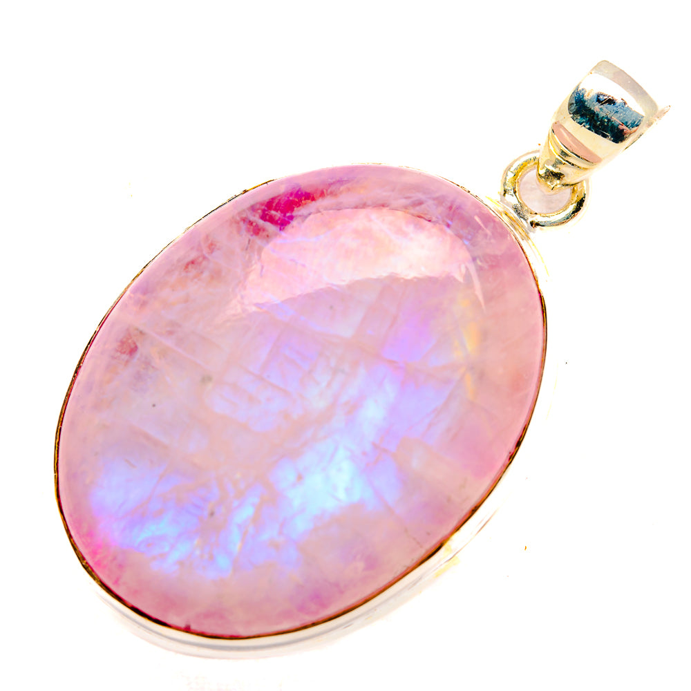 Pink Moonstone Pendants handcrafted by Ana Silver Co - PD33257 - Photo 2