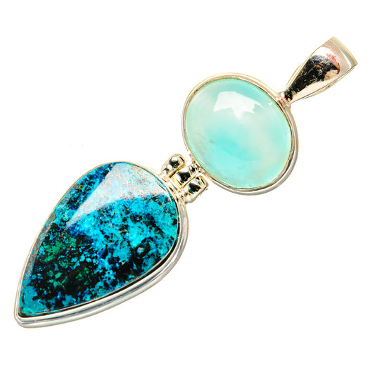 Chrysocolla Pendants handcrafted by Ana Silver Co - PD33309 - Photo 2