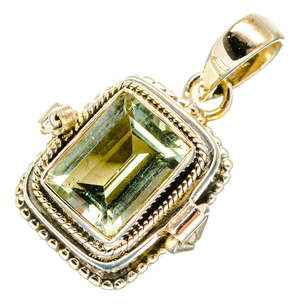 Green Amethyst Pendants handcrafted by Ana Silver Co - PD33333 - Photo 2