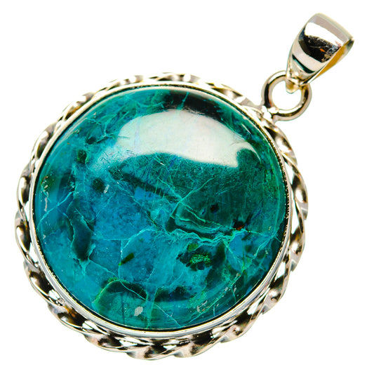 Chrysocolla Pendants handcrafted by Ana Silver Co - PD33362 - Photo 2