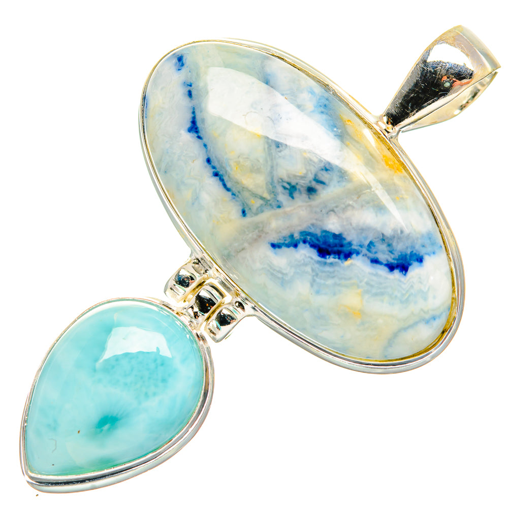 Blue Scheelite Pendants handcrafted by Ana Silver Co - PD33378 - Photo 2