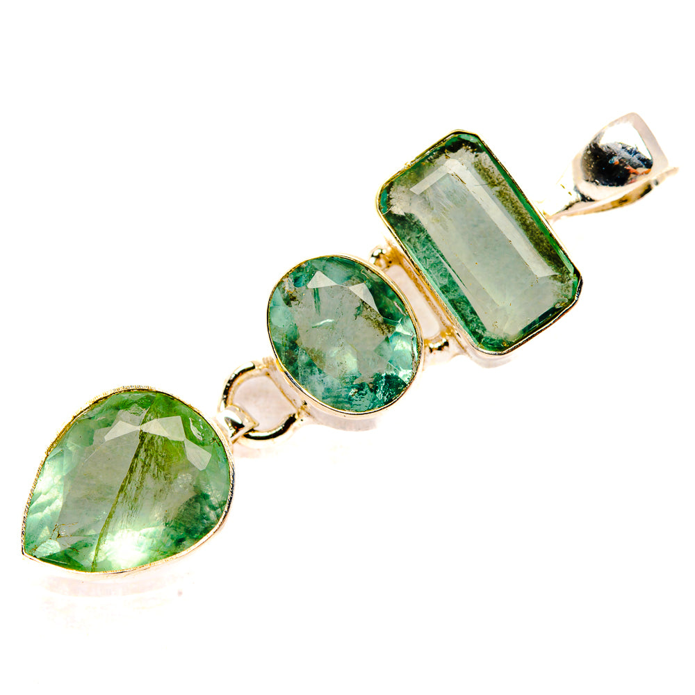 Green Fluorite Pendants handcrafted by Ana Silver Co - PD33459 - Photo 2