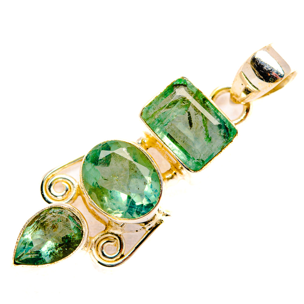 Green Fluorite Pendants handcrafted by Ana Silver Co - PD33469 - Photo 2
