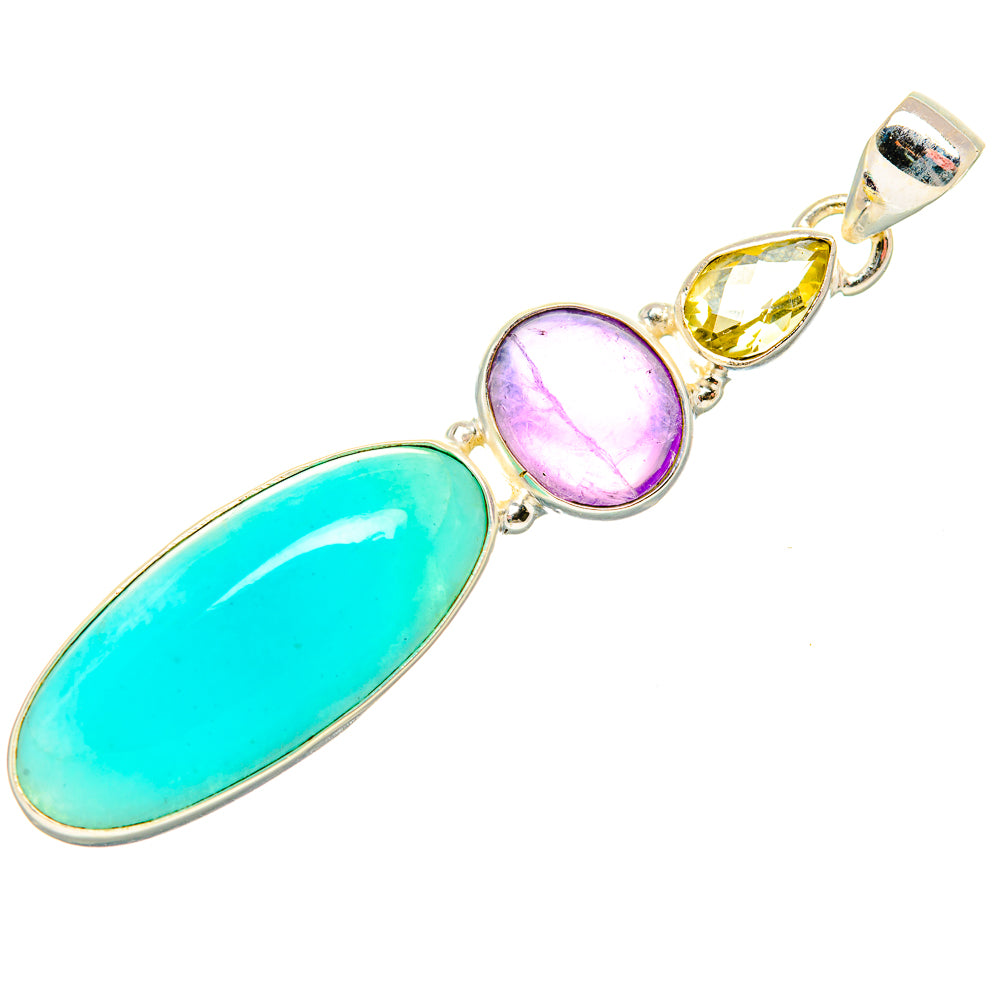 Amazonite Pendants handcrafted by Ana Silver Co - PD33557 - Photo 2