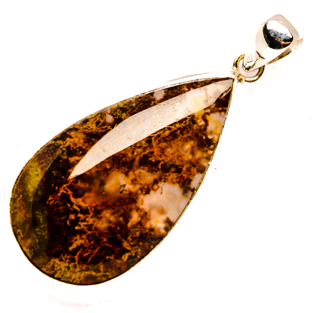 Indonesian Plume Agate Pendants handcrafted by Ana Silver Co - PD33600 - Photo 2
