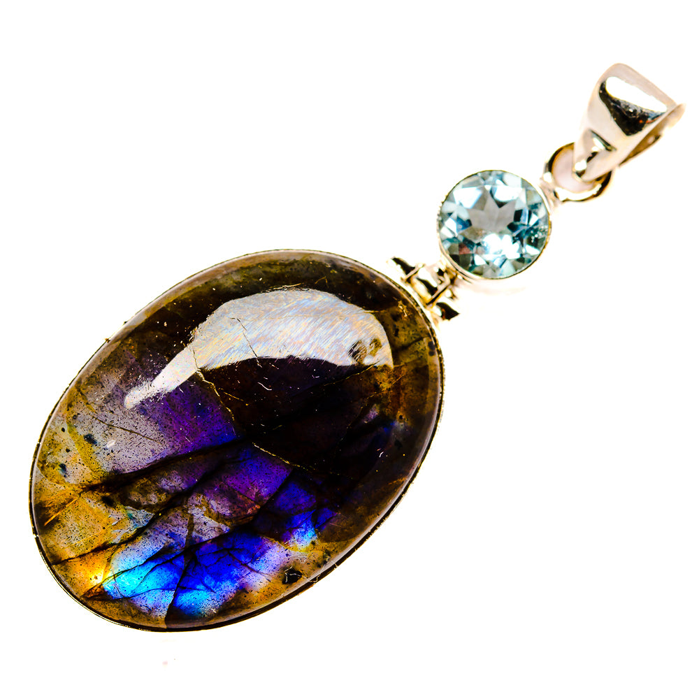 Labradorite Pendants handcrafted by Ana Silver Co - PD33702 - Photo 2