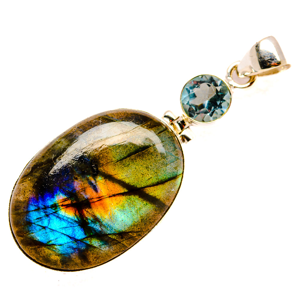 Labradorite Pendants handcrafted by Ana Silver Co - PD33703 - Photo 2