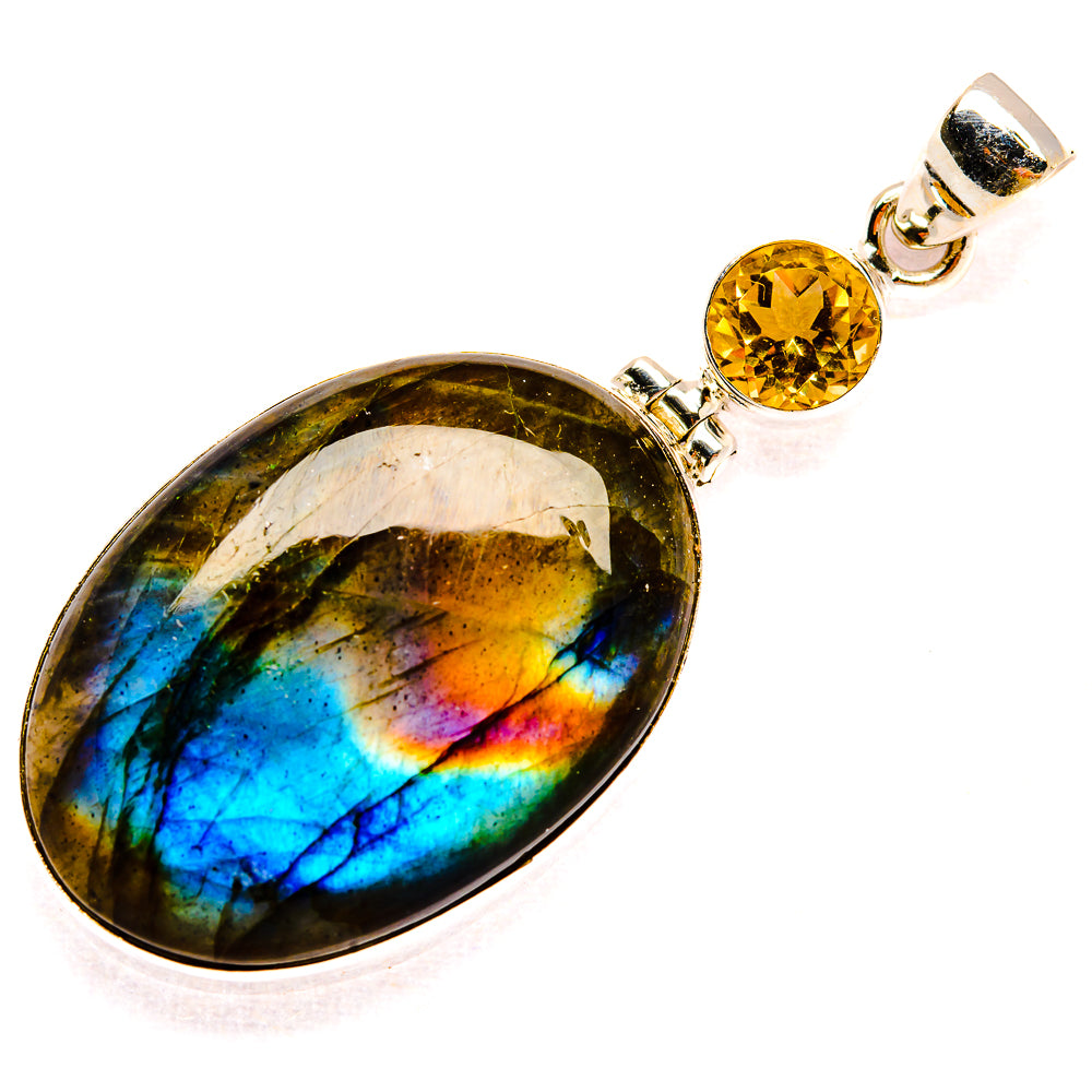 Labradorite Pendants handcrafted by Ana Silver Co - PD33790 - Photo 2