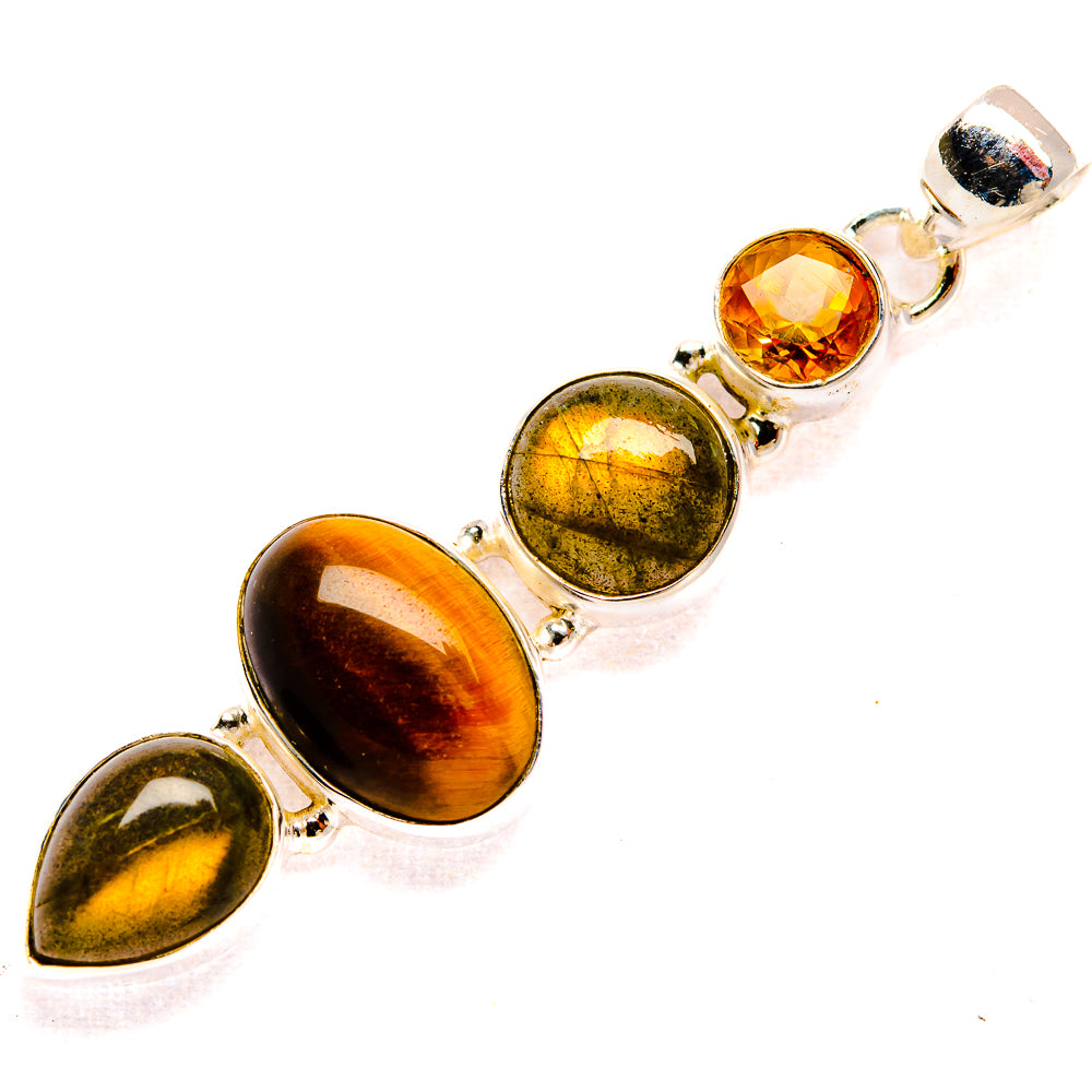 Tiger Eye Pendants handcrafted by Ana Silver Co - PD33808 - Photo 2