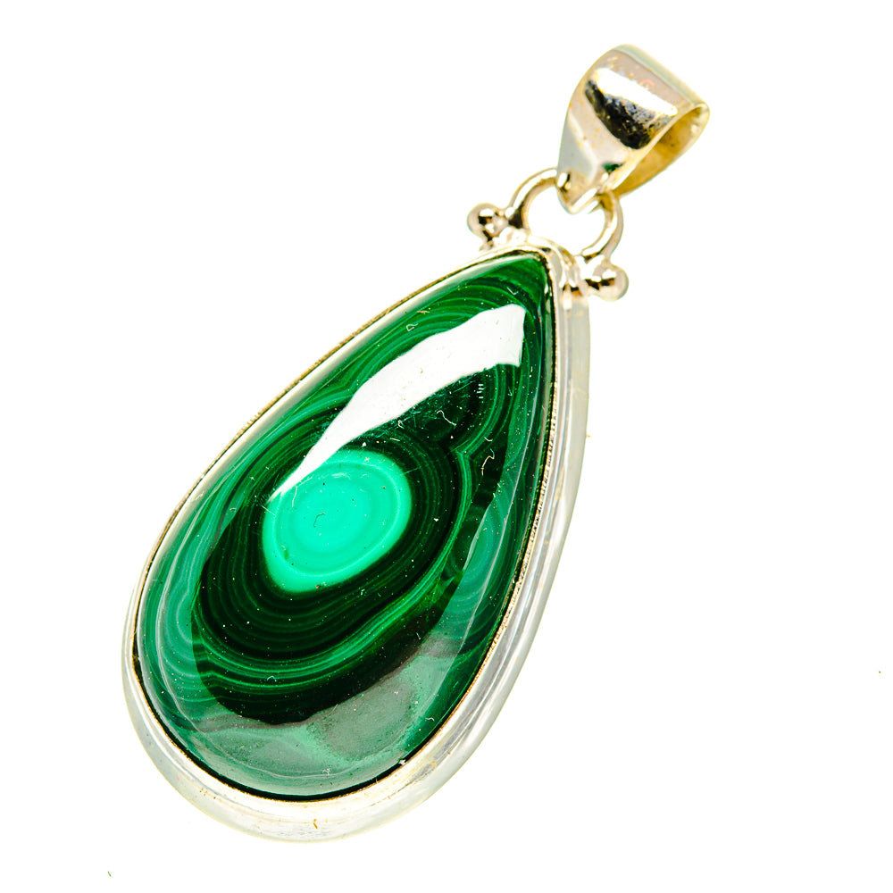 Malachite Pendants handcrafted by Ana Silver Co - PD3384