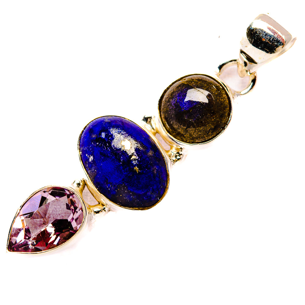 Lapis Lazuli Pendants handcrafted by Ana Silver Co - PD33896 - Photo 2