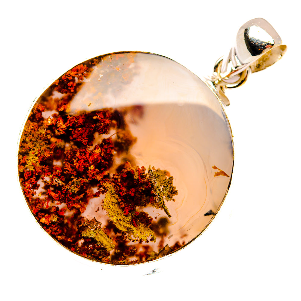 Indonesian Plume Agate Pendants handcrafted by Ana Silver Co - PD33919 - Photo 2