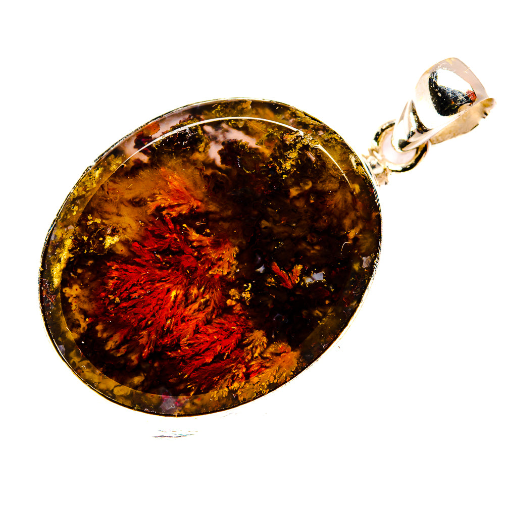 Indonesian Plume Agate Pendants handcrafted by Ana Silver Co - PD33925 - Photo 2
