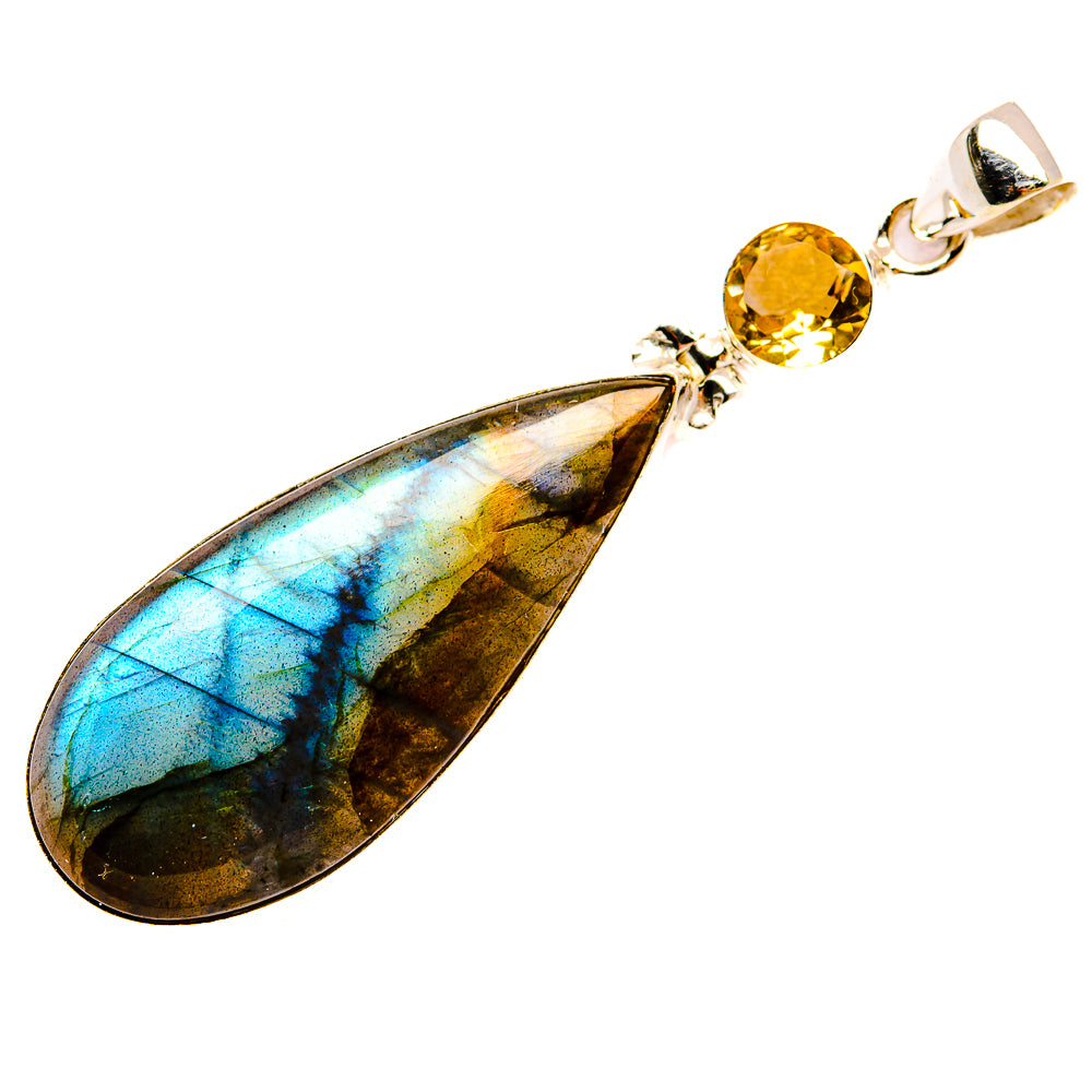 Labradorite Pendants handcrafted by Ana Silver Co - PD33932 - Photo 2